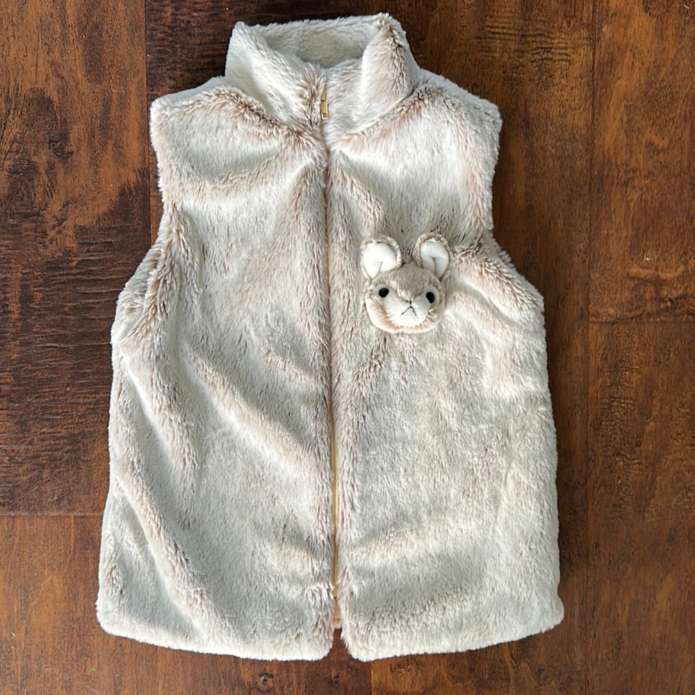 Faux Fur Bunby Vest (ultra soft) 2-3T